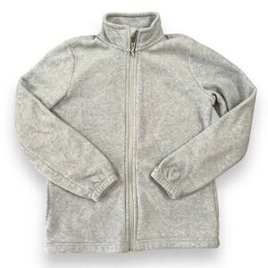 Boys Medium Magellan zip up activewear fleece jacket sweater grey